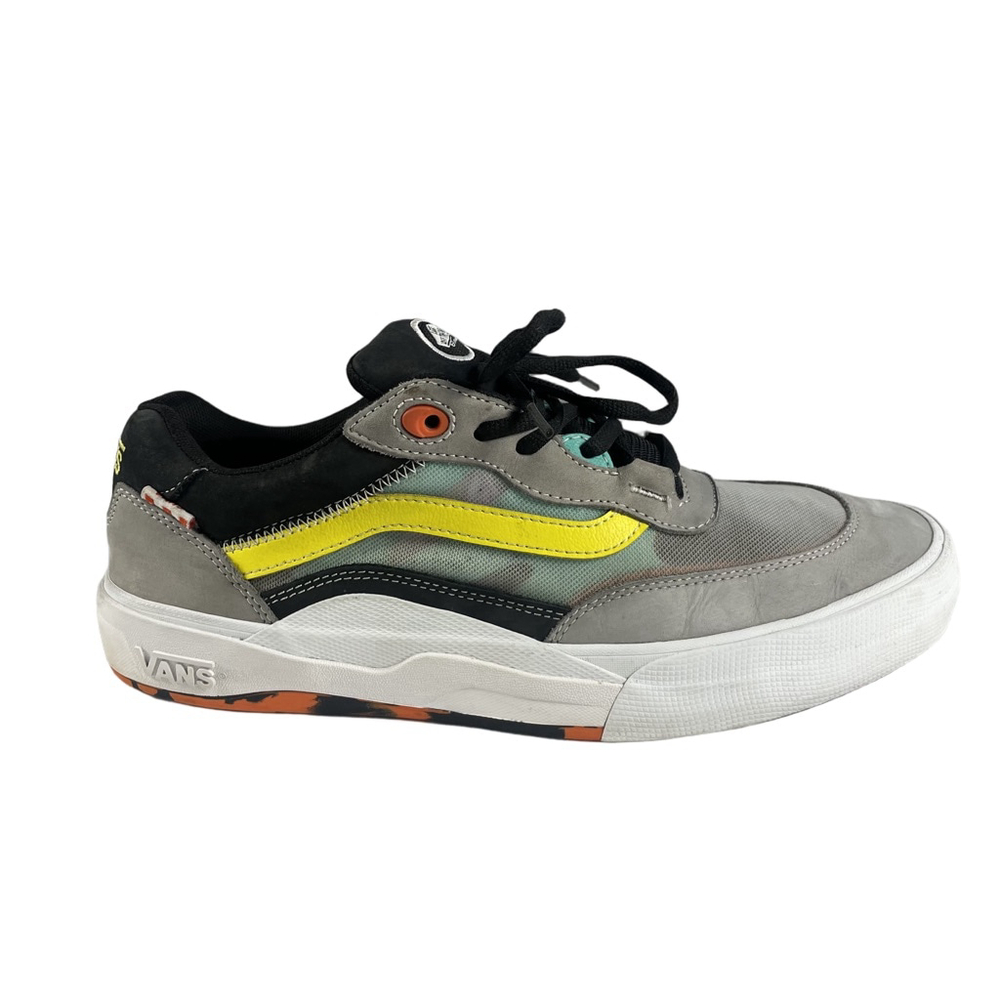 Vans Wayvee Low Top Skate Shoes Mens 12 Gray Yellow PopCush